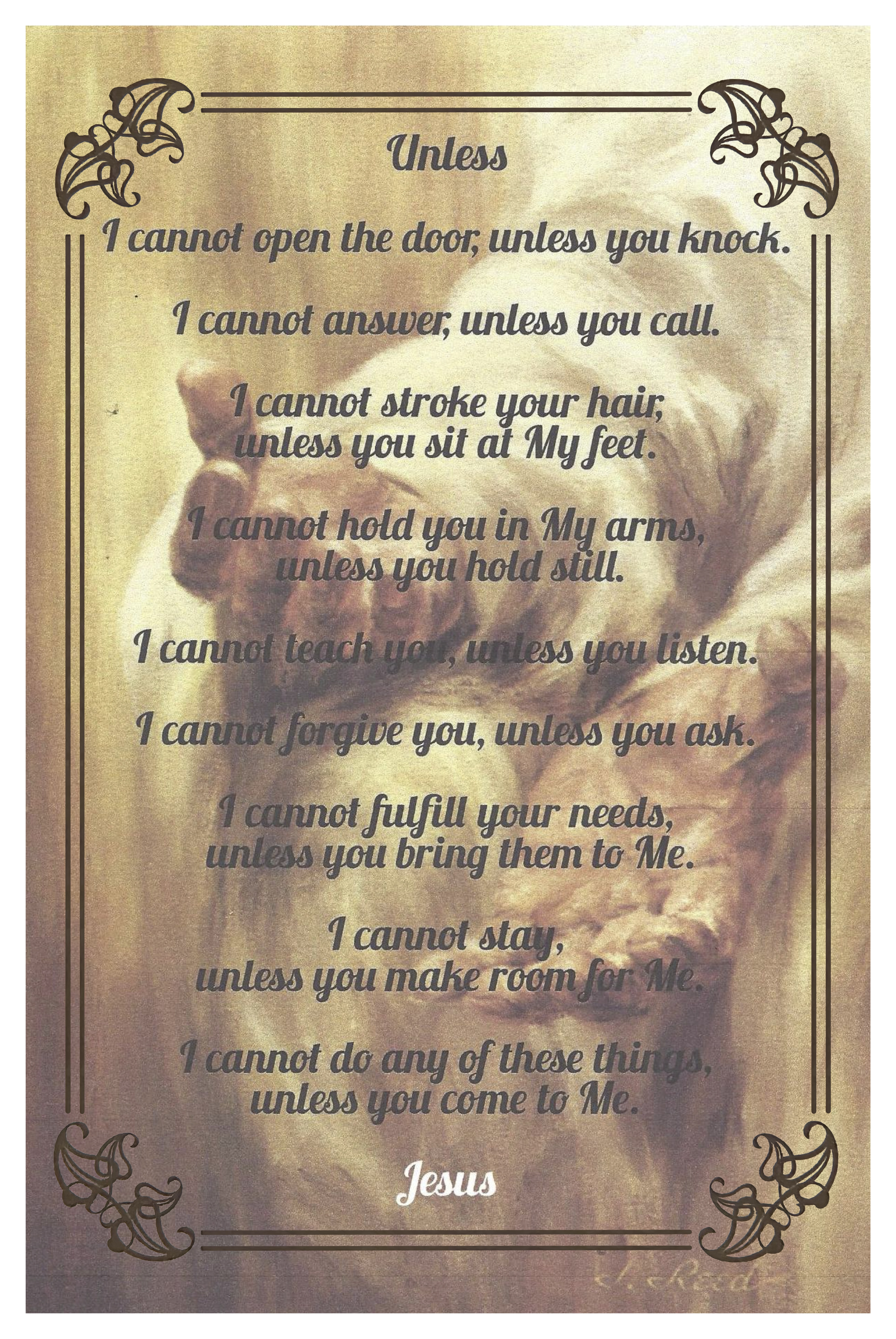 unless poem